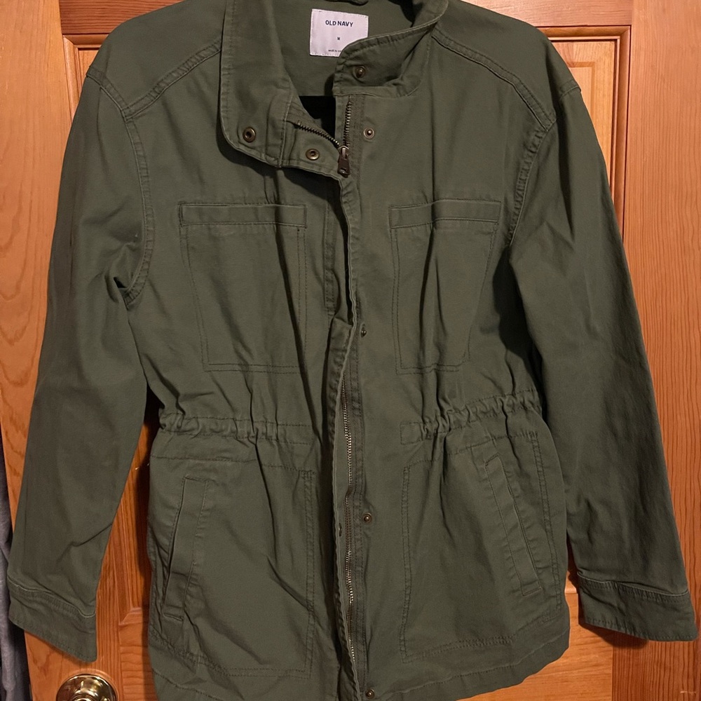 Old navy army green jacket womens size medium